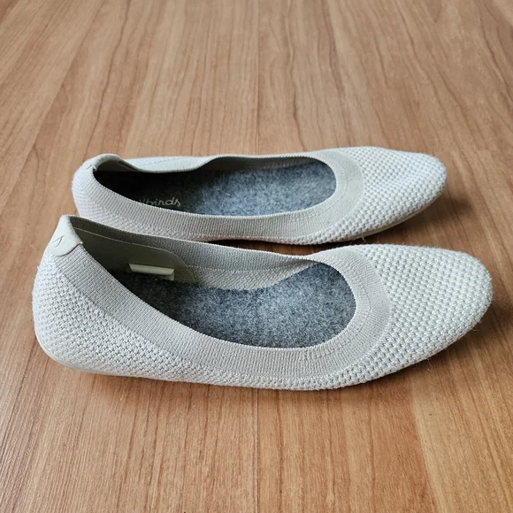 Allbirds Womens Tree Breezer Beige Ballet Flats Size 7 - Picture 5 of 6